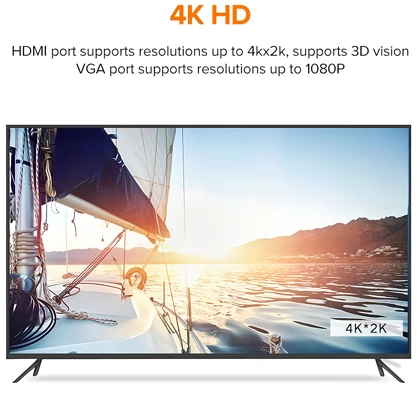 مبدل تایپ‌سی به HDMI و وی‌جی‌ای یوگرین MM123 30843