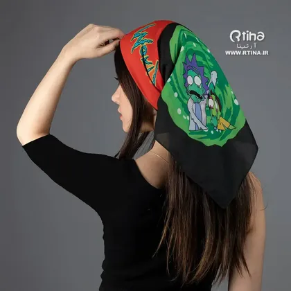 روسری کوتاه بیبی اسکارف دخترانه طرح فانتزی جدید (68×68 سانتیمتر)