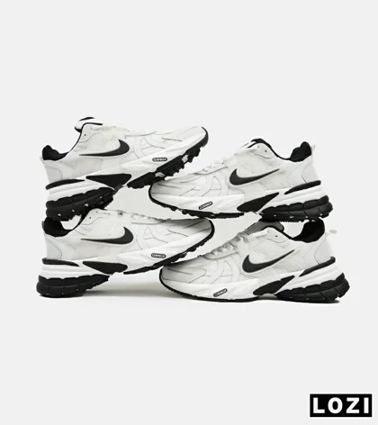 کفش کتانی بزرگ پا سفید مشکی Nike Cushlon V2K مدل 8534