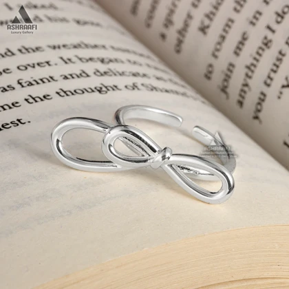 انگشتر پاپیونی مینیمال Bow Tie Ring S1