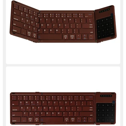 کیبورد بی‌سیم تاشو شارژی با تاچ پد Foldable Keyboard