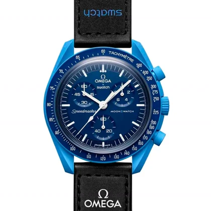 ساعت مچی امگا سواچ مدل ماموریت به نپتون سرمه ای