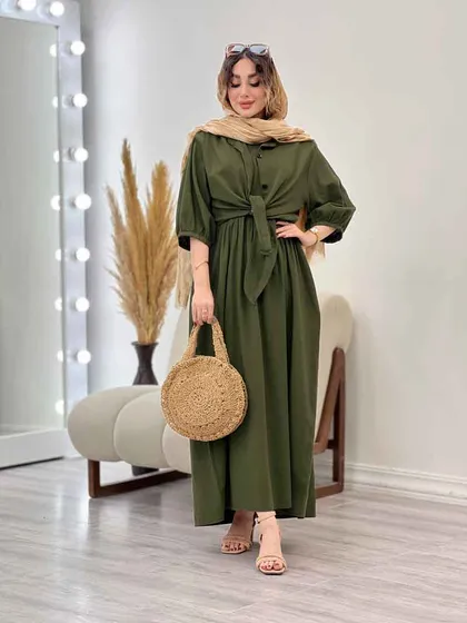 ست پیراهن دو تکه آستین پیله