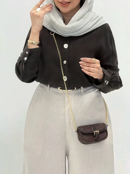 6901-شومیز ترک لینن زارا dite