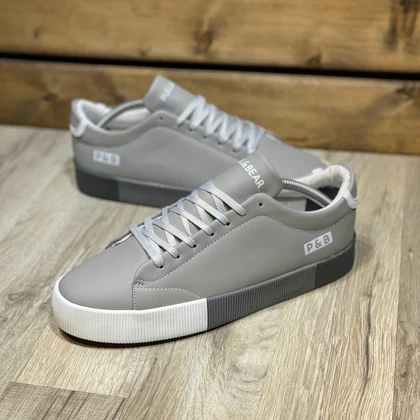 کفش کتانی مردانه مدل پول اند بیر pull&bear طوسی 41 تا 44