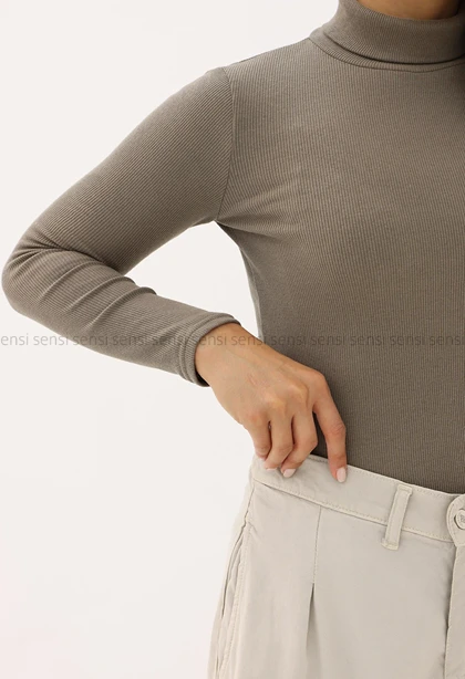 بلوز کبریتی کشی یقه اسکی کد1004377