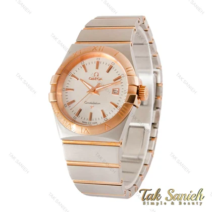 ساعت امگا کانسلیشن مردانه رزگلد نقره ای Omega-4221-G