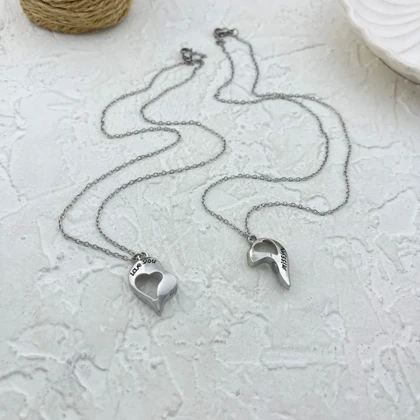 گردنبند دوستی با طرح قلب، هدیه‌ای ماندگار و شیک
