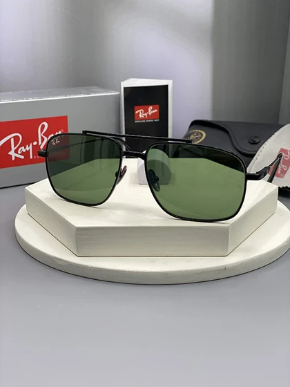 Ray-Ban RB8096 مدل جدید با عدسی سبز و فریم فلزی مشکی مات