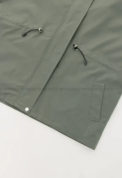 بارانی کتان tc کلاه دار کد1004944