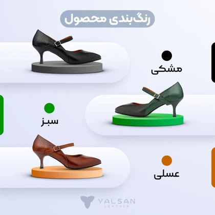 کفش پاشنه‌دار زنانه مدل اولویا کد 603-PRM