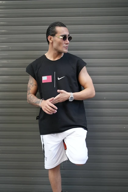 رکابی حلقه‌ای وست (نایک) فلگ مشکی Pedro Pascal