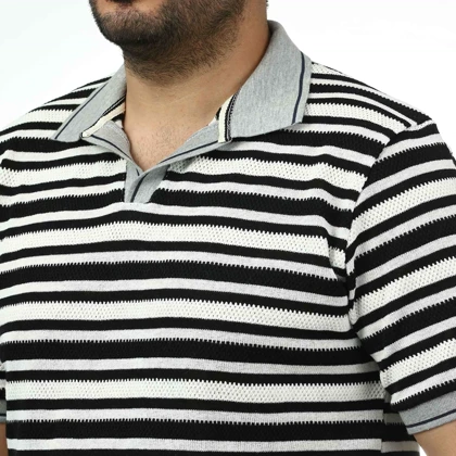 پولوشرت آستین کوتاه بافت مردانه سیزر مدل 15411863