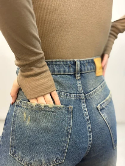 شلوار فلربگ سورمه ای 1651