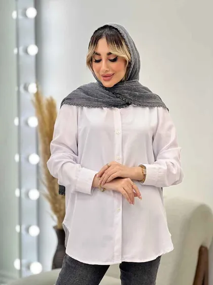 شومیز سفید جودون