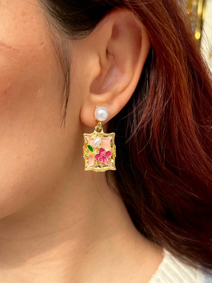 گوشواره میناکاری Mi11