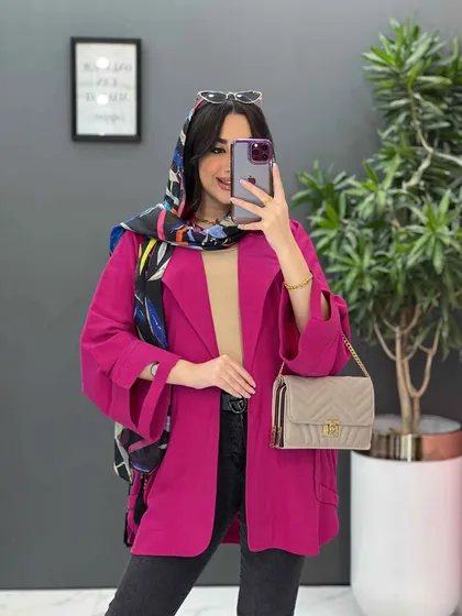 مانتو لینن آستین برش‌دار