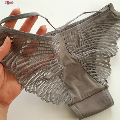 ست شورت و سوتین زنانه دانتل پروانه ای طوسی میسا کد 4735-6115