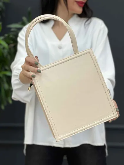 کیف مکعبی دسته دار ساده
