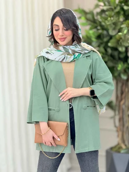 مانتو دو دکمه امیلیا