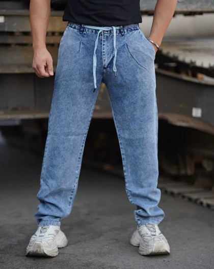 شلوار اسلش پنبه‌ای طرح جین