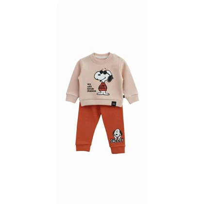 ست بلوز و شلوار نوزادی پنبه اسنوپی