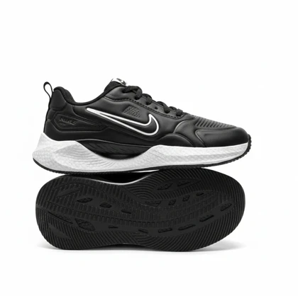 کفش کتانی نایک چرم مصنوعی مشکی کد 295000