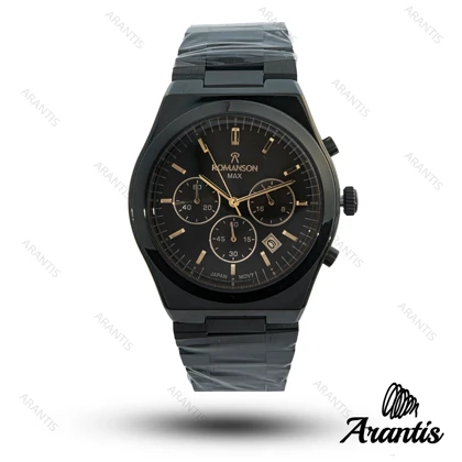 ساعت مردانه رومانسون مکس تمام مشکی m-10230