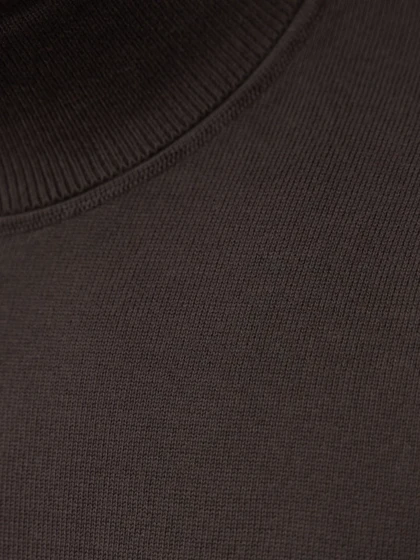 بافت یقه اسکی قهوه ای سوخته sh394