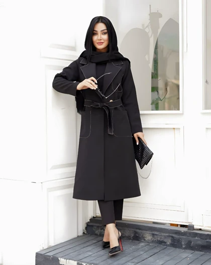 مانتو زنانه شیک مدل فلور کد 3017
