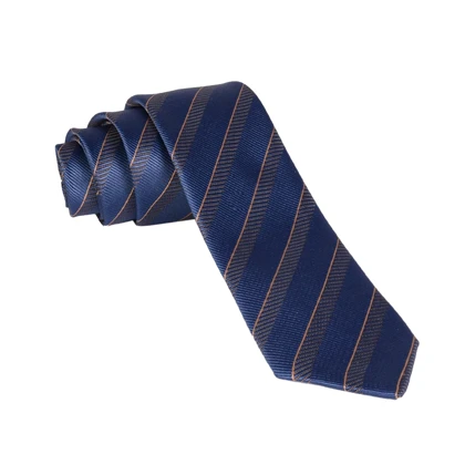 ست کراوات و پوشت سورمه‌ای راه راه 98134