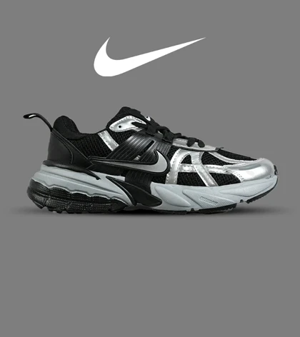 کفش کتانی مردانه و زنانه مشکی طوسی Nike cushlon مدل 7282