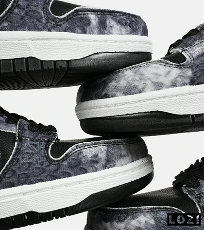 کفش کتانی مردانه و زنانه مشکی زغالی NIKE dunk low steam puppet