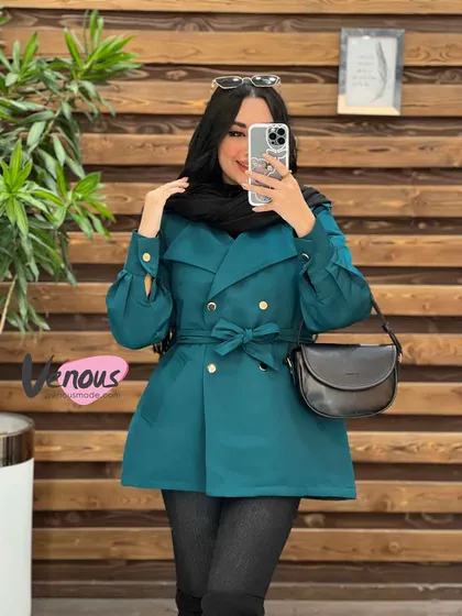 بارانی چهاردکمه آستردار