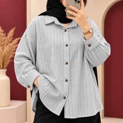 شومیز ژاکارد مدل پرنیان کد 6085