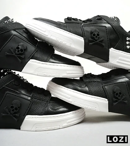 کفش اسنیکرزمشکی سفید PHILIPP PLEIN
