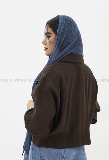 شومیز شیشه ای تک جیب کد1006022