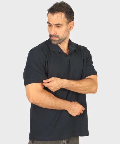 تیشرت یقه شکاری مردانه 1756