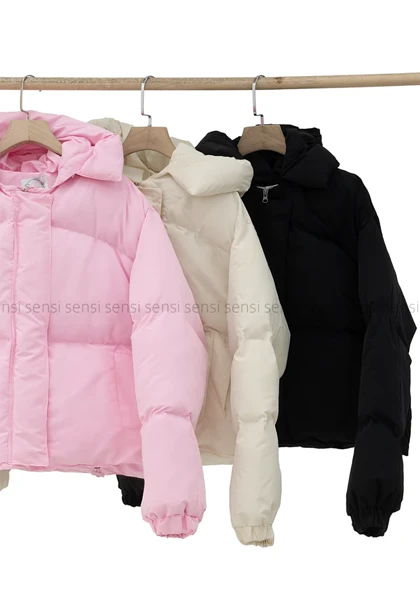 کاپشن پفی کلاه دارکد1004885