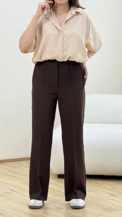 شلوار بگ کمر ساده