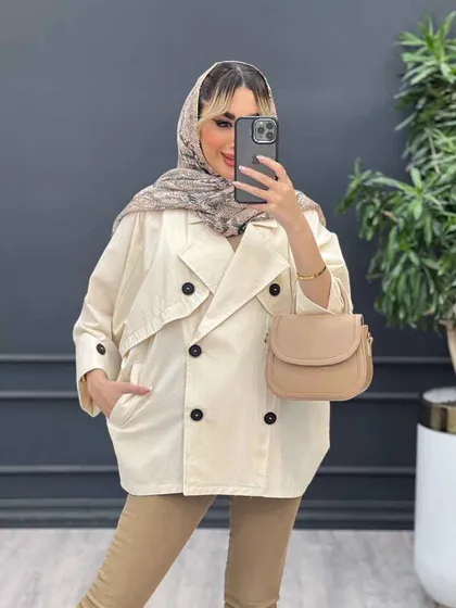 مانتو ژیله دکمه دار