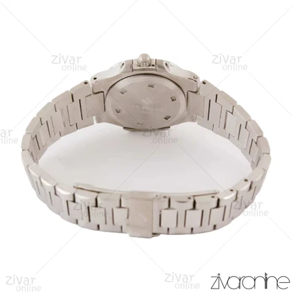 ساعت پتک فیلیپ ناتیلوس زنانه آبی تیفانی دور نگین 104388