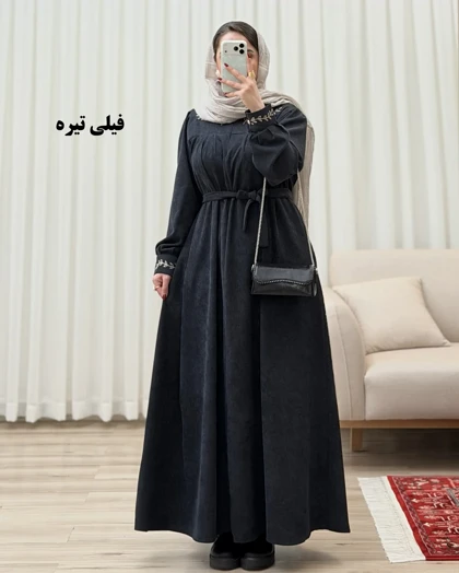 مانتو عبایی کبریتی مدل خوشه