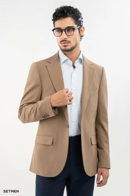 کت تک مردانه یقه انگلیسی