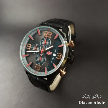 ساعت مچی مردانه اورجینال موتور ژاپن برند مینی فوکوس سه موتور مدل Mf0016G.01 بند چرم