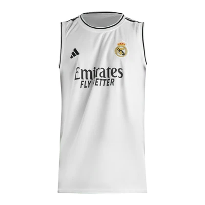 ست رکابی و شلوارک فوتبالی رئال مادرید مدل Adidas-4D0598 سفید