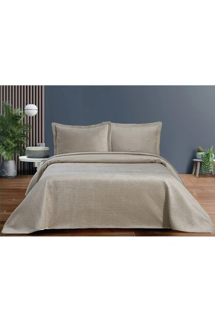 سرویس روتختی دو نفره Pierre Cardin مدل Siena پلی‌استر - بژ