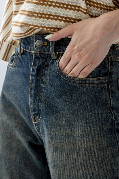 شلوار جین نیم بگ زنانه