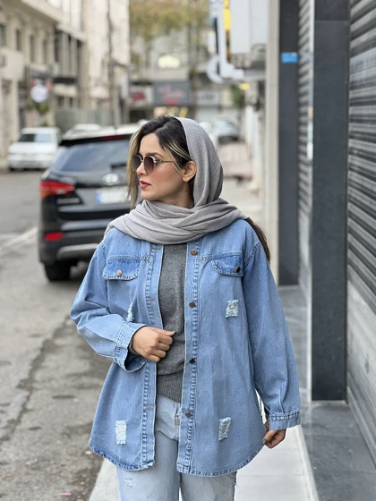 مانتو جین زاپ‌دار 3332