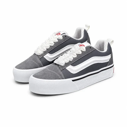 کفش کتانی زنانه و مردانه مدل ونس اولداسکول کنو طوسی Vans oldskool Knu